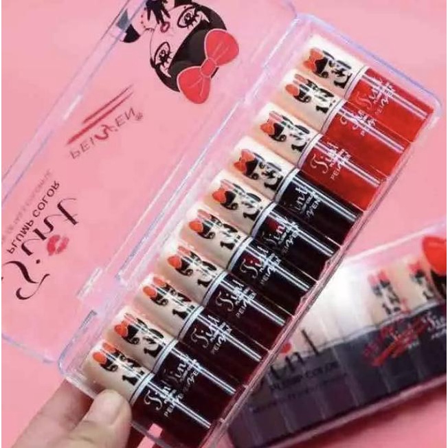 Hou Peiyen 10in1 Water Lip Tint Set 7051# | Shopee Philippines