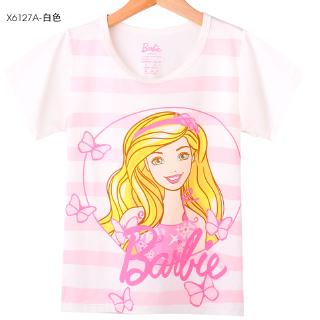 Barbie Girls T Shirt Cotton Summer Children S Short Sleeved 2020 New Children S Clothing Baby Summer Shopee Philippines - barbie t shirt roblox