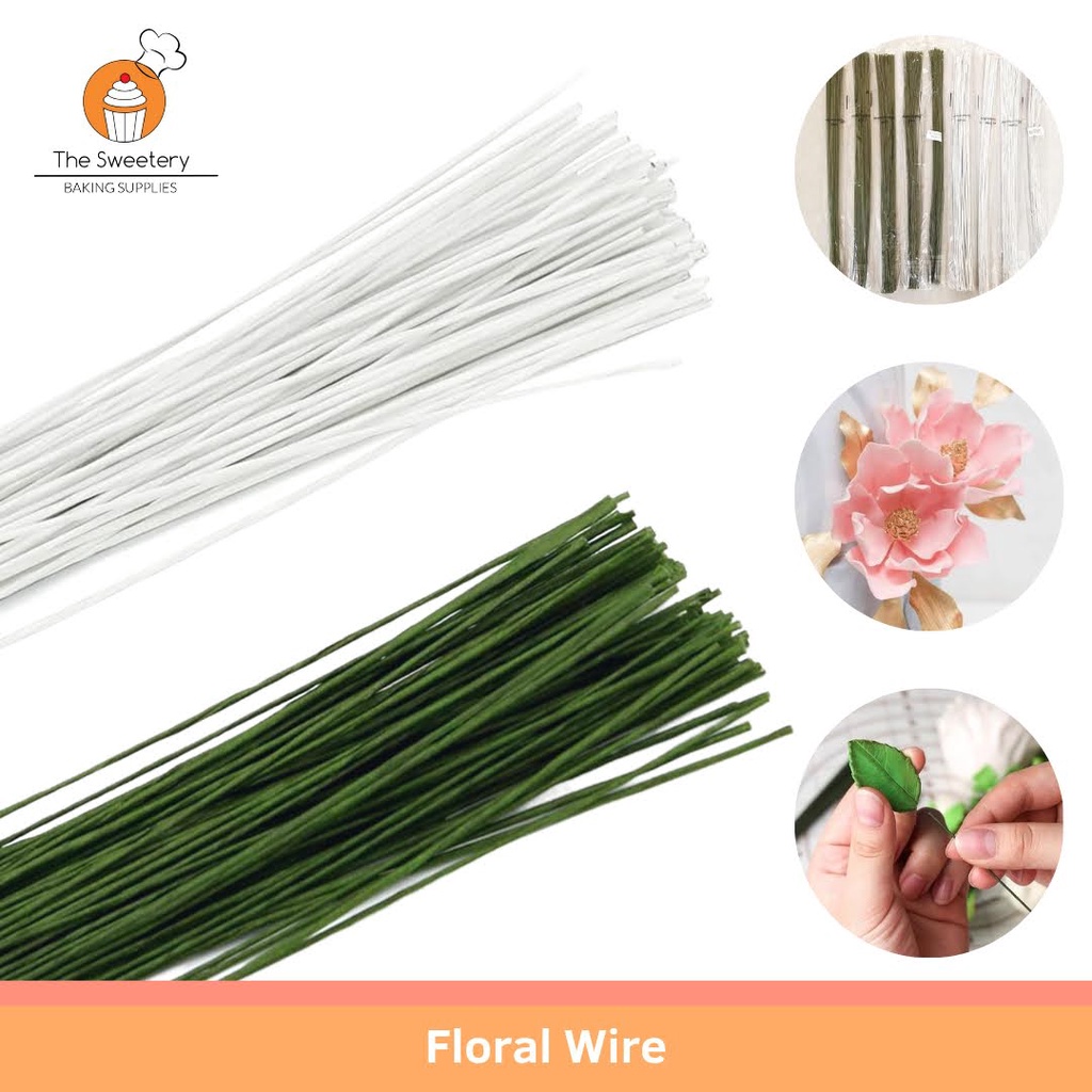 Floral Wire for Gumpaste Fondant Paper Flowers Cake Decorating / Crafts ...