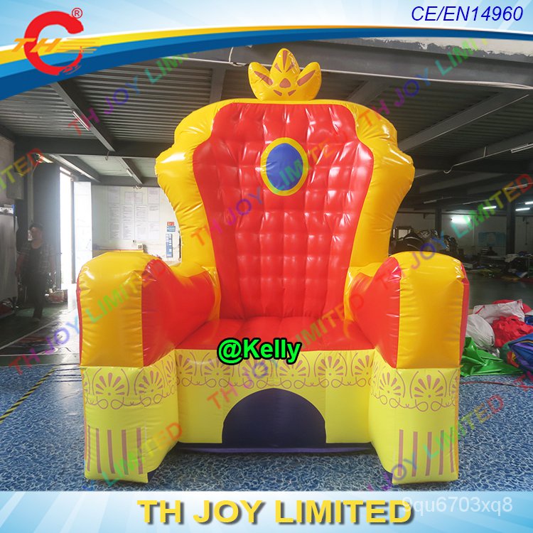 2*2*3mH big inflatable king throne chair custom made inflatable bouncer