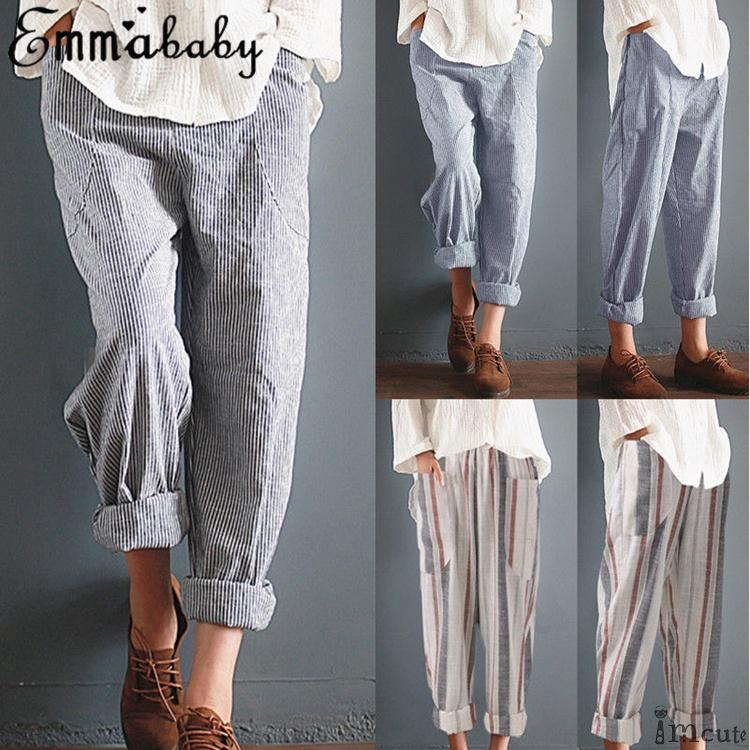 women's plus size cotton pants