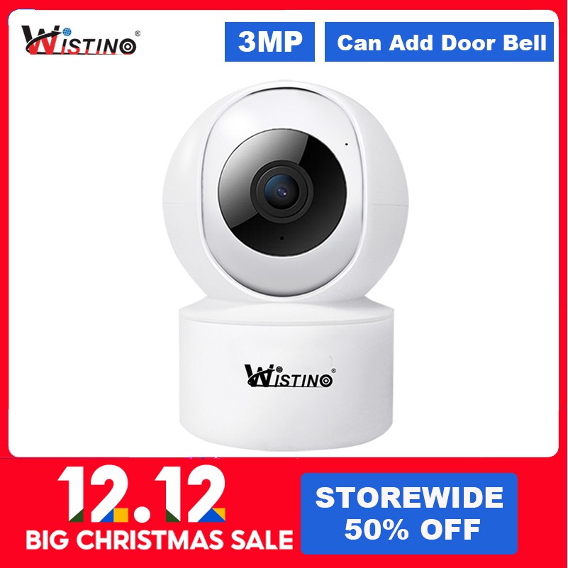 Wistino 3mp Cctv Ip Camera Wifi Surveillance Camera Home Security System Cameras Video Wifi Baby Monitor Ir Night Vision Ios Android Tf Shopee Philippines