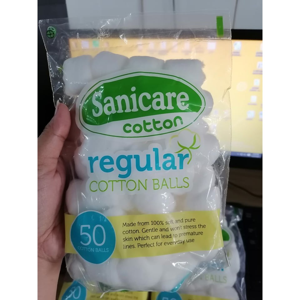 SANICARE COTTON REGULAR (50 BALLS) Shopee Philippines