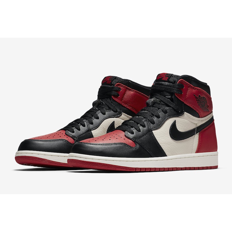 nike air jordan 1 bred toe