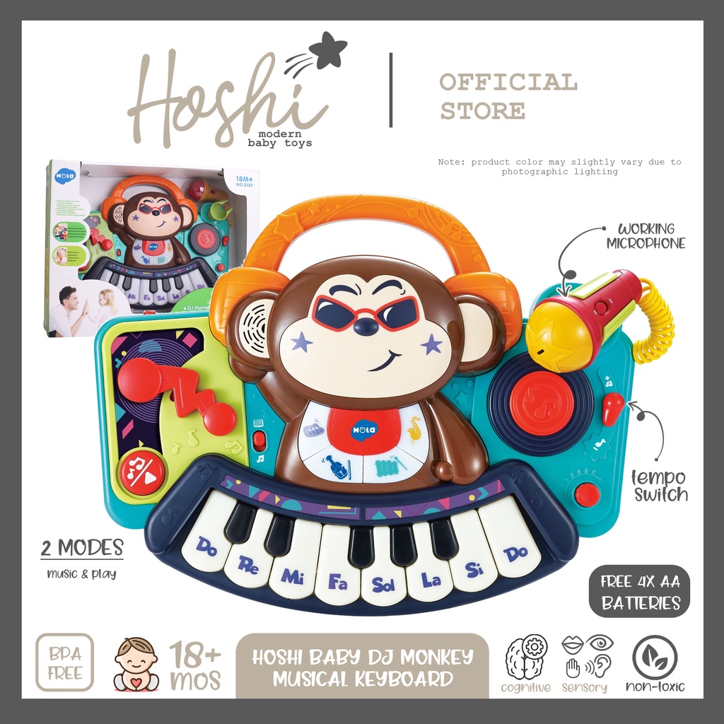 "DJ Monkey Musical Keyboard" Educational Interactive Musical Toy