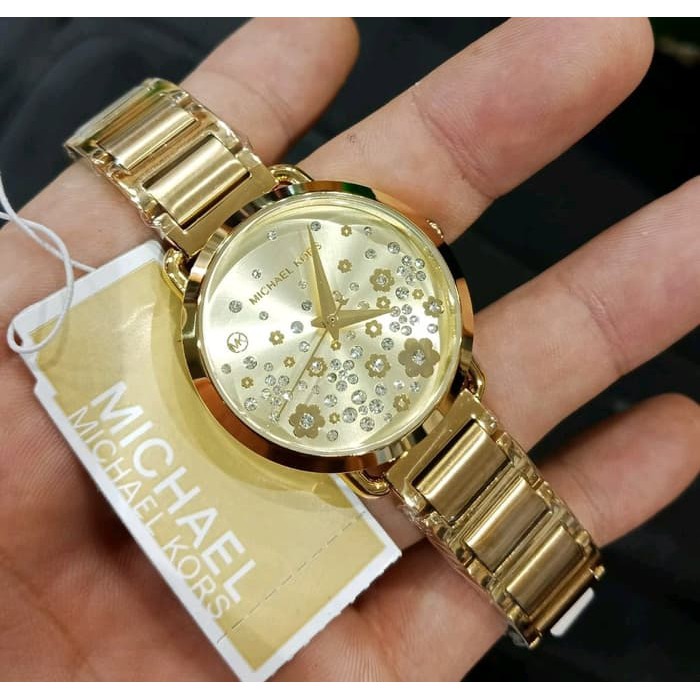 michael kors portia floral watch