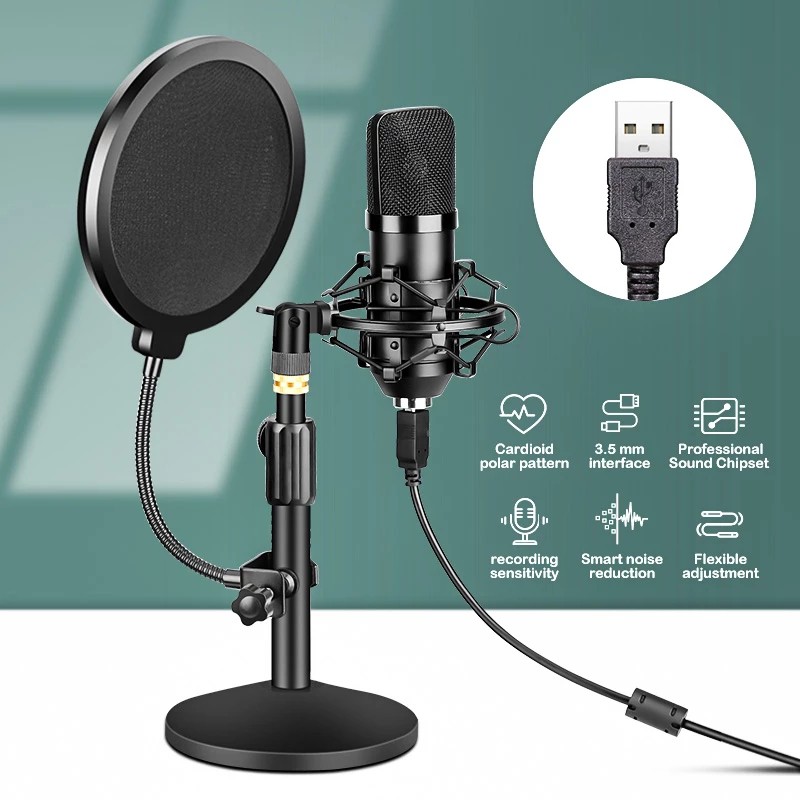 NEWSTANDARDIFROO USB Microphone, Computer Condenser Podcastin Streaming