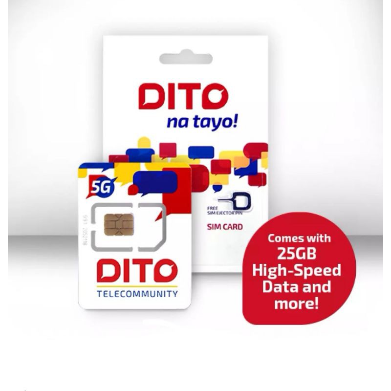 DITO SIM Card (With FREE 25GB Internet Data) | Shopee Philippines