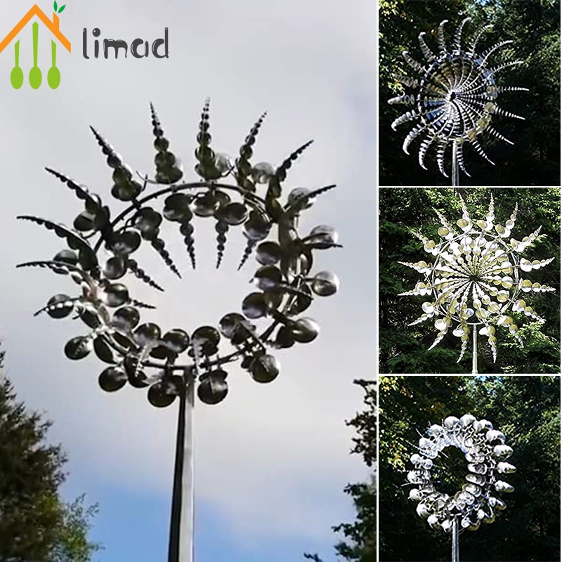 Unique And Magical Metal Windmill Outdoor Wind Spinners Wind Catchers Yard Yard Patio L awn