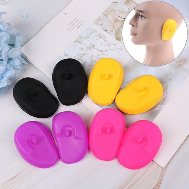 Ear Cap cover 1 pair silicone soft for hair color dye Shopee Philippines