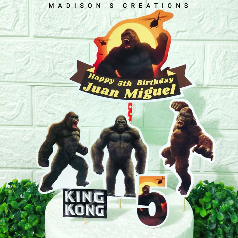 King Kong Cake Toppers Big Personalize High Quality Shopee Philippines