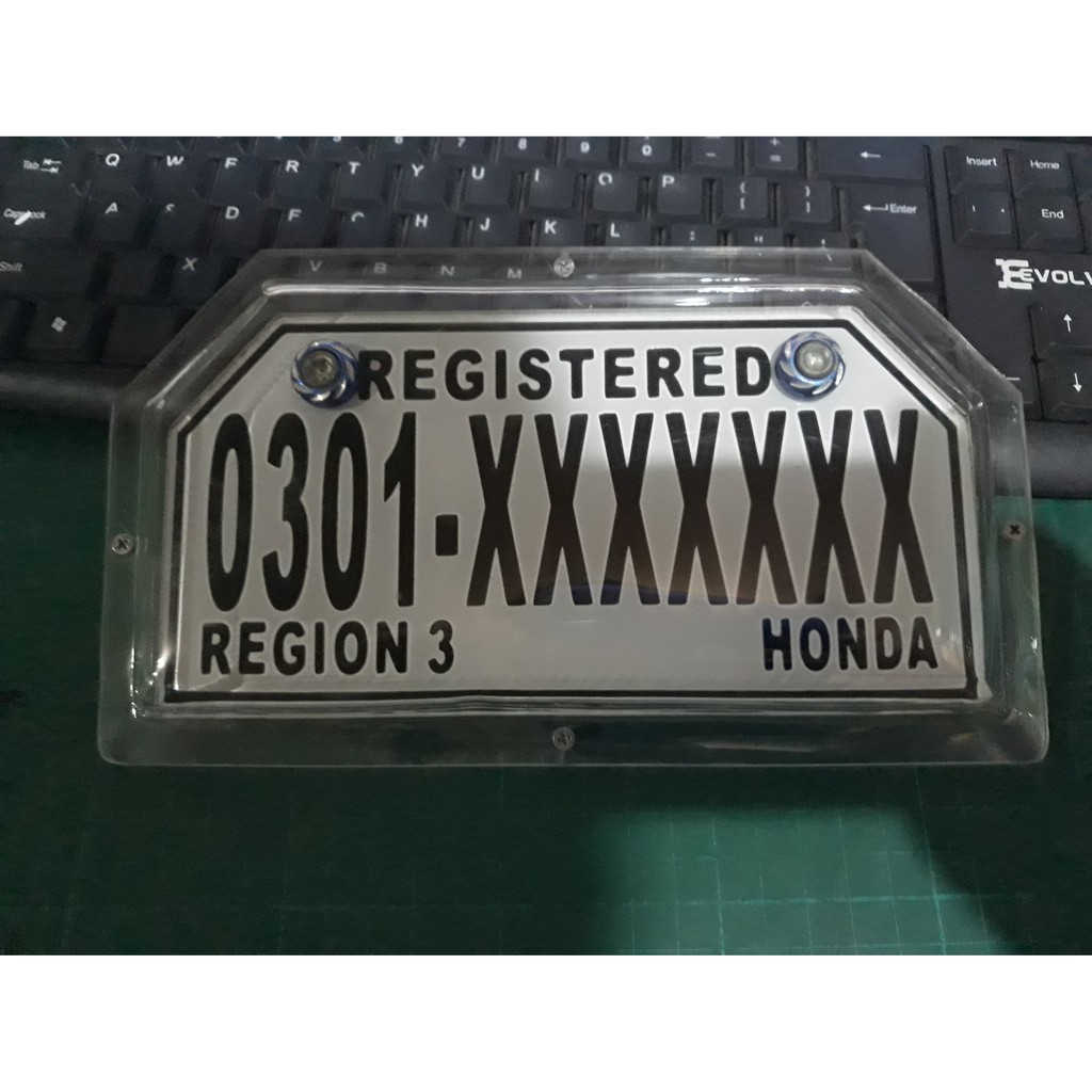 motorcycle plate cover