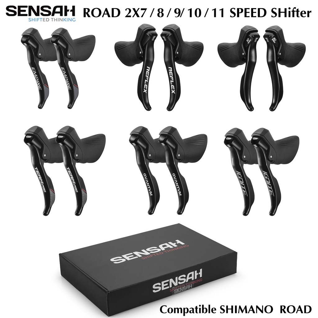 SENSAH bike shifter Road Bike Shifter 2x7/2x8/2x9/2x10/2x11 Speed ...