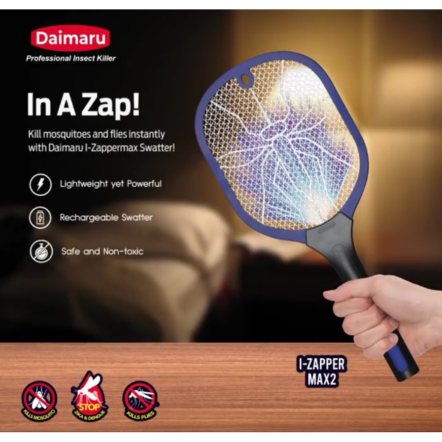 Mosquito Swatter Racket Daimaru Insect Killer Zapper Racquet