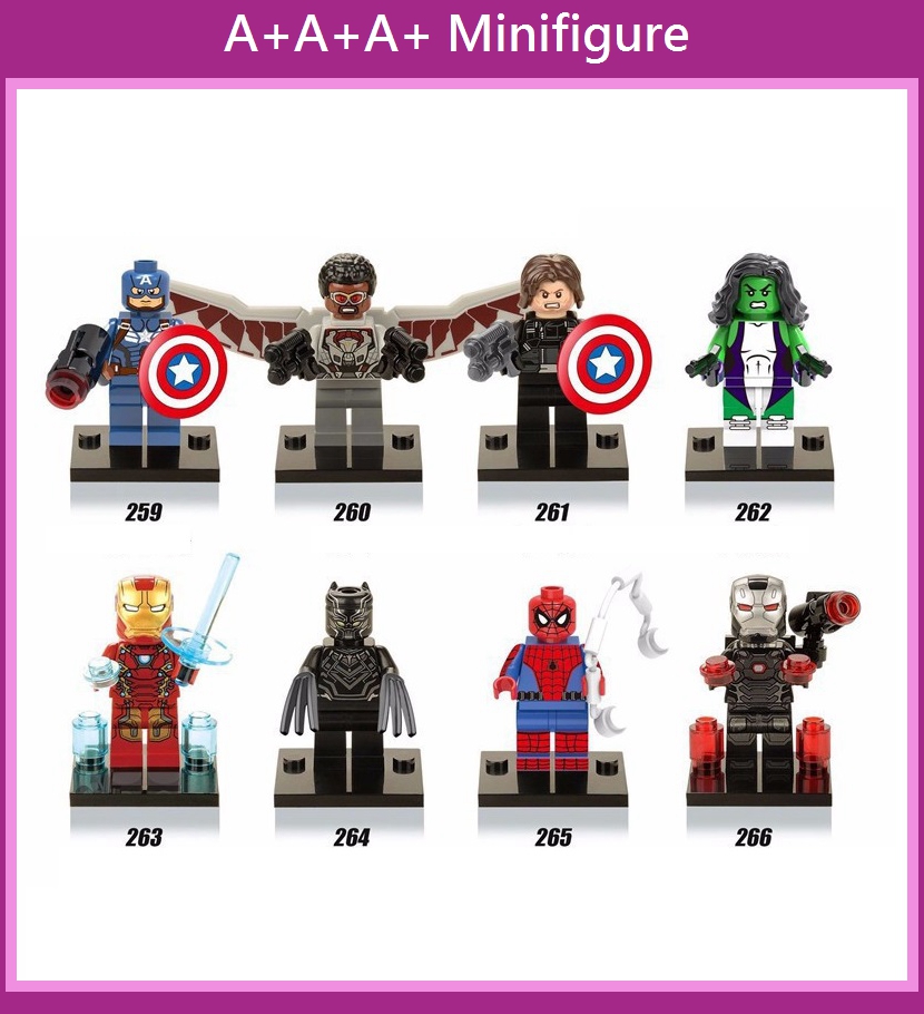 Lego Minifigures X0114 Superhero Captain America Falcon Winter Soldier Building Blocks Toys Shopee Philippines