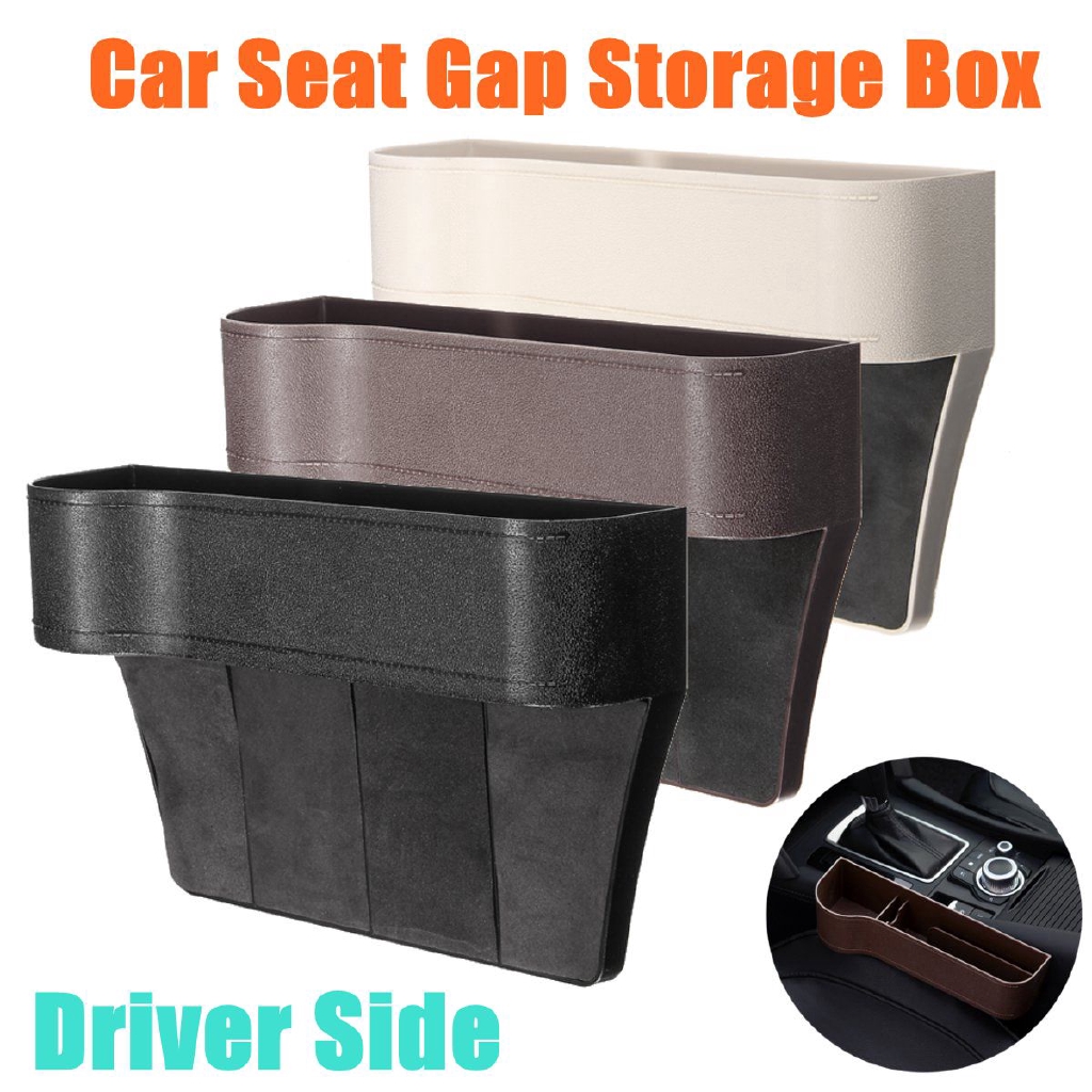 1 Pcs Car Seat Gap Storage Box Organizer Beige Shopee Philippines