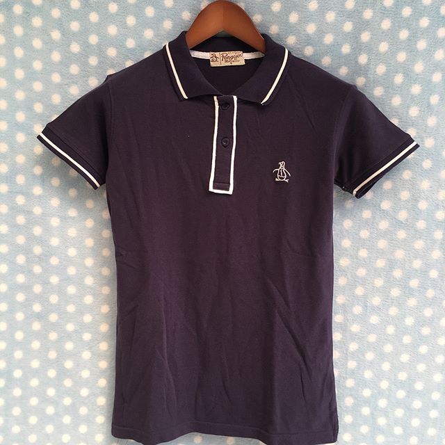 dark blue polo shirt womens