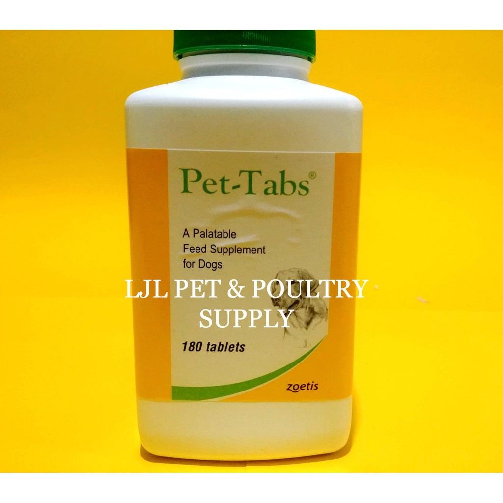 PetTabs food supplement vitamins for dogs sold per pack (10pcs