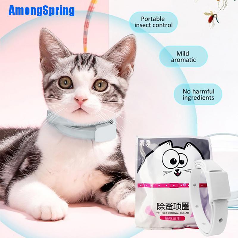 [Amongspring] 2Pcs Adjustable Cat Dog Collar Flea Tick Prevention Pet Collar Pest Control #6