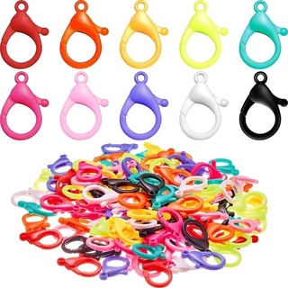 12pcs 25/35mm Colorful Plastic Lobster Clasp Glasses Chain Clasps Buckle Snap Hook for DIY Jewelry Making Accessories