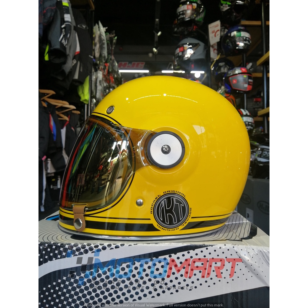 VINTAGE HELMET ID ROCKET (YELLOW) Shopee Philippines