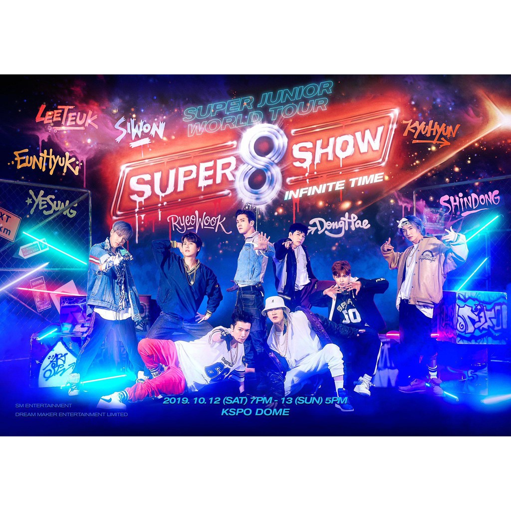 1080p Super Junior Super Show 8 Japan Concert DVD Player / Data 