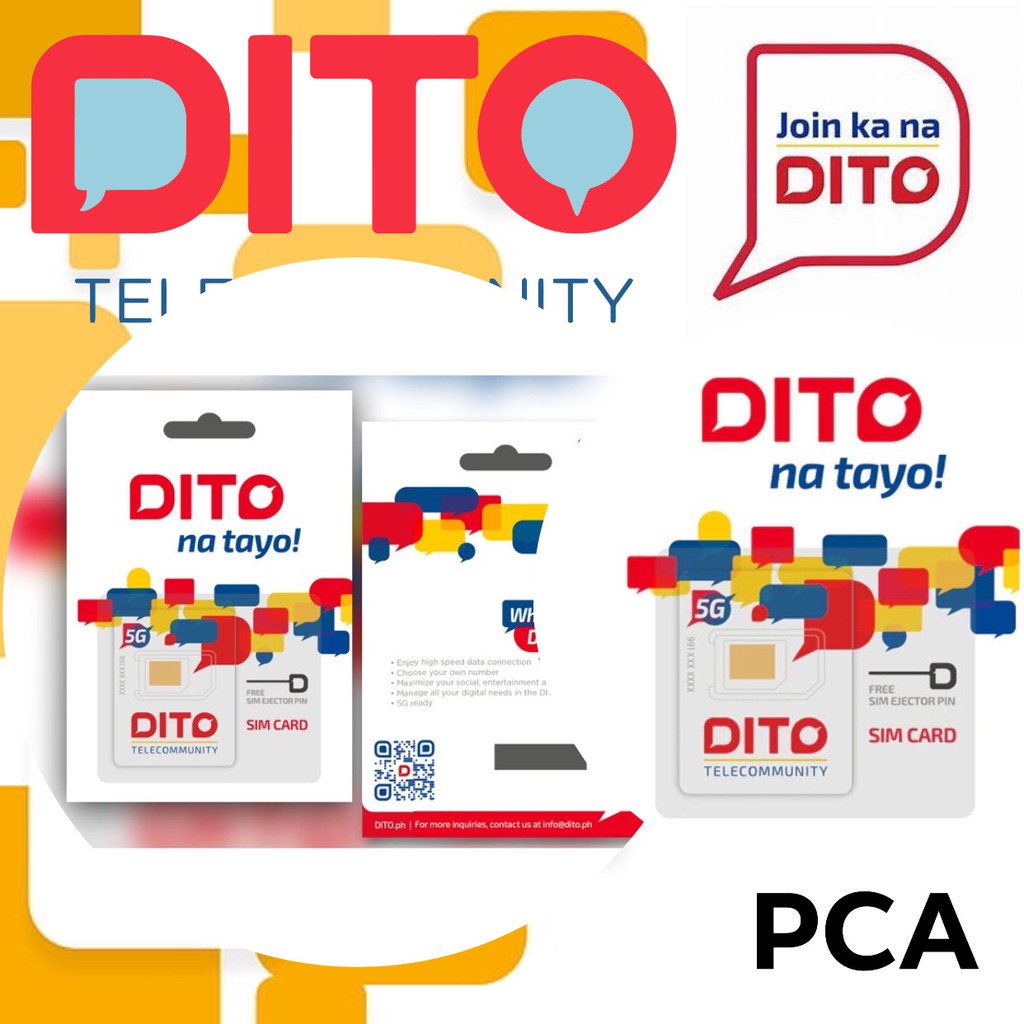 DITO SIM Card with Regular Load 4G/5G Network Super Fast DITO ...