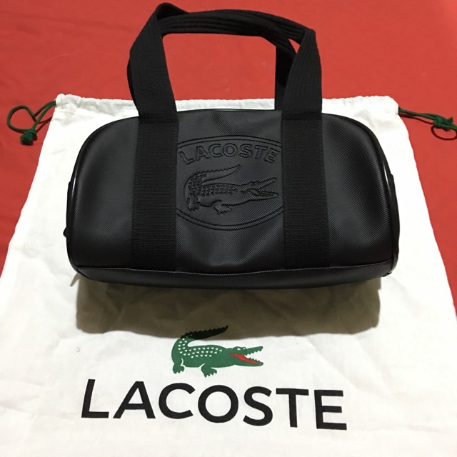 Authentic Lacoste Black Bowling Bag (w 