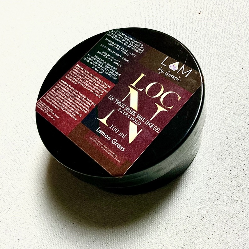 LOC N GEL natural styling gel for braids, twists, locs, wave edge gel