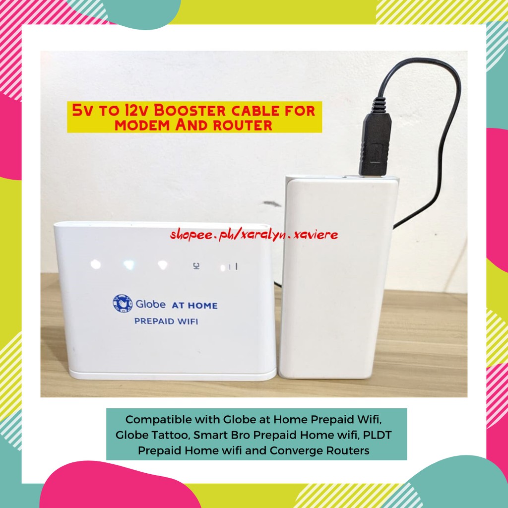 5V to 12V Booster Cable for Modem and Router Shopee Philippines