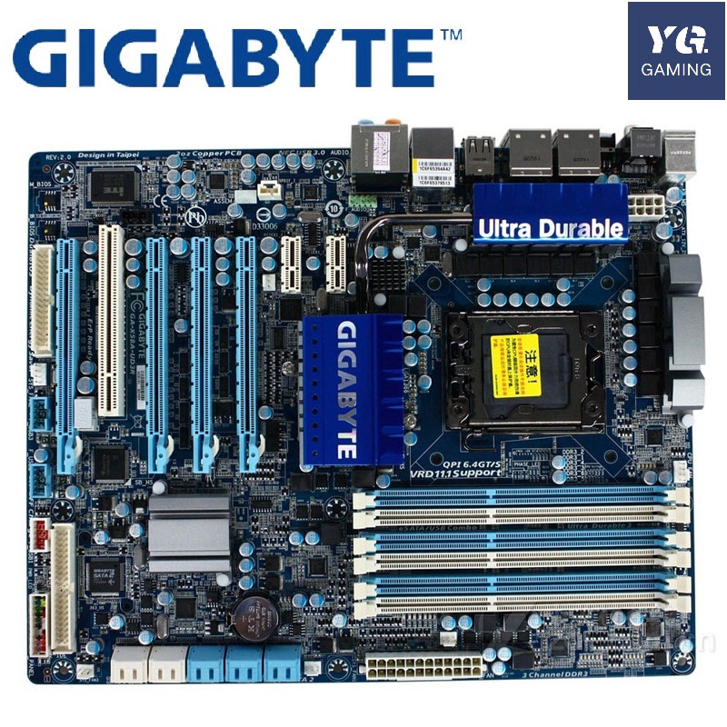 GIGABYTE GAX58AUD3R desktop motherboard LGA1366 i7 DDR3 24G ATX