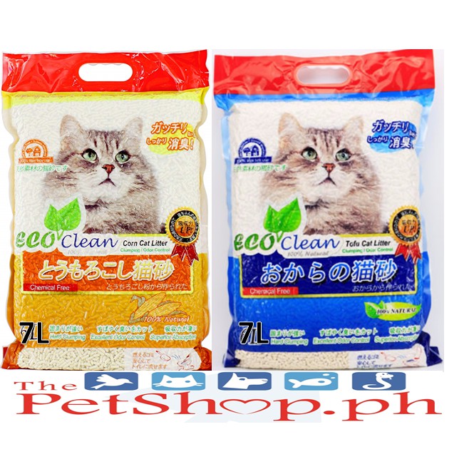 Eco Clean Tofu Cat Litter Clumping 7L Shopee Philippines