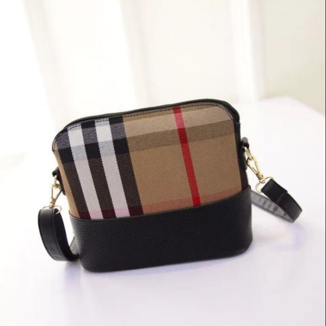 checkered sling bag