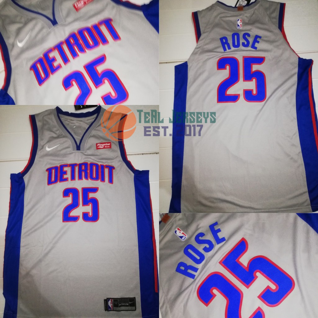 derrick rose jersey detroit pistons