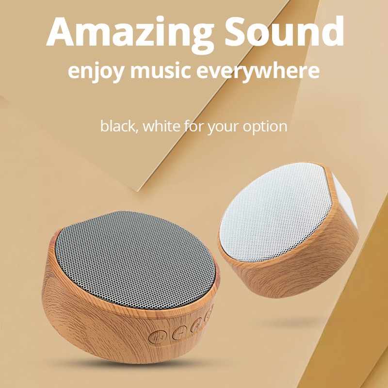 wood grain bluetooth speaker