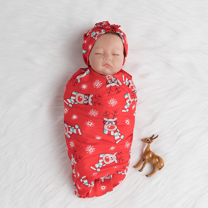 christmas baby swaddle