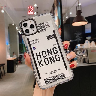 Fly Hong Kong International Two Color Air Tickets Case Iphone 12 11 X Xs Max Xr 6s 7 8 Plus Soft Cover Shopee Philippines