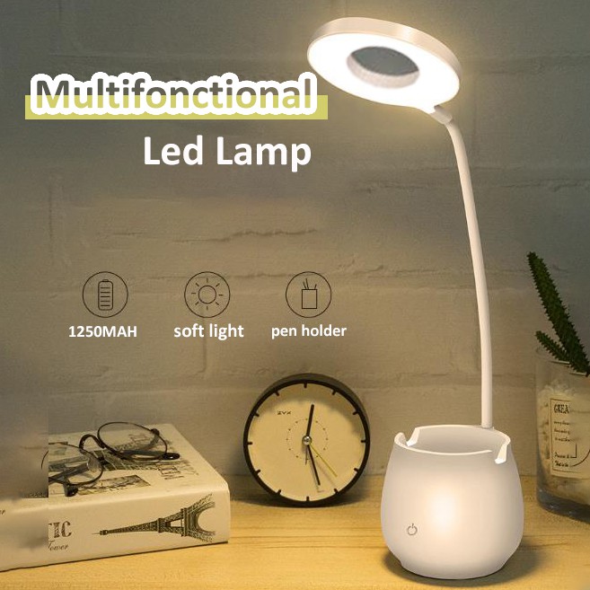 Multifunctional pen holder lamp desk lamp student eye protection LED ...