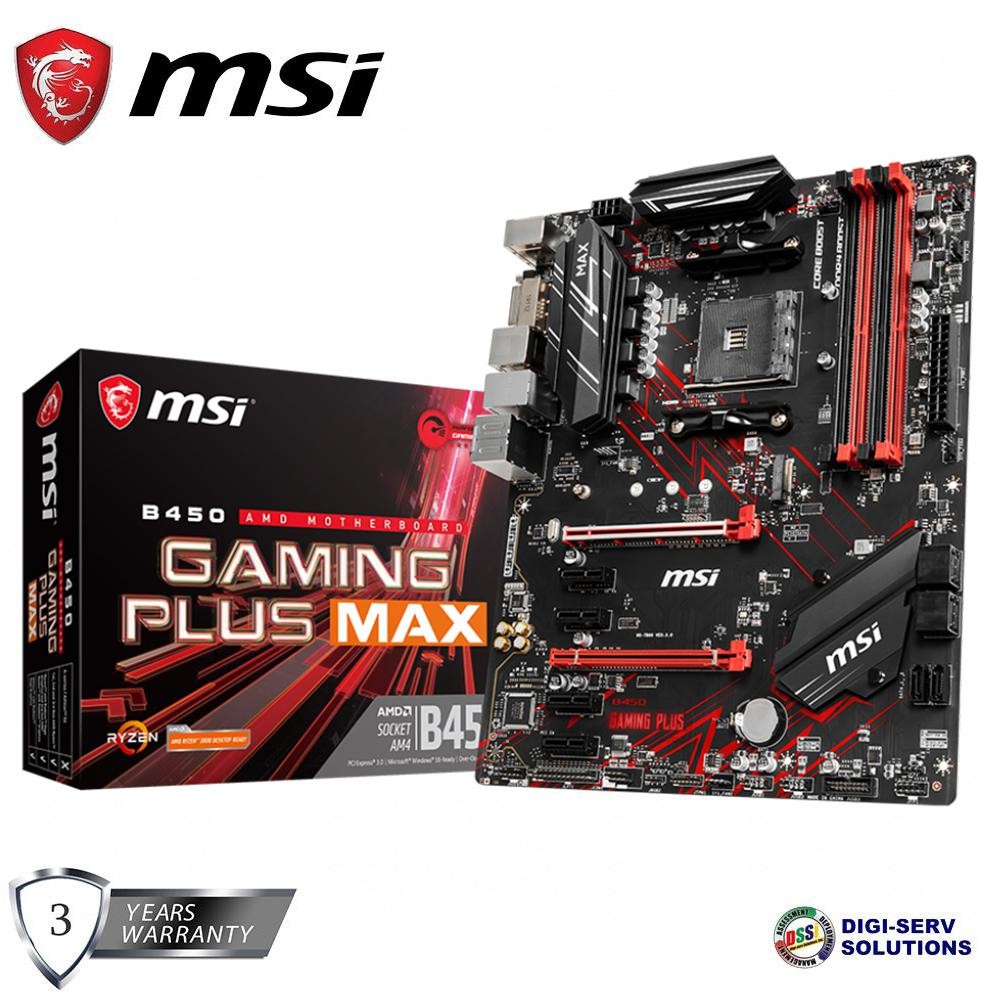 MSi B450 GAMING PLUS MAX Gaming Motherboard | Shopee Philippines