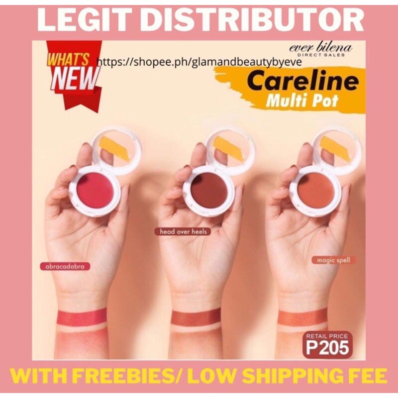 CARELINE Multi Pot, For Lips, cheeks & Eyelids Shopee Philippines