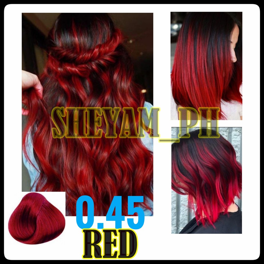 natural red hair color chart