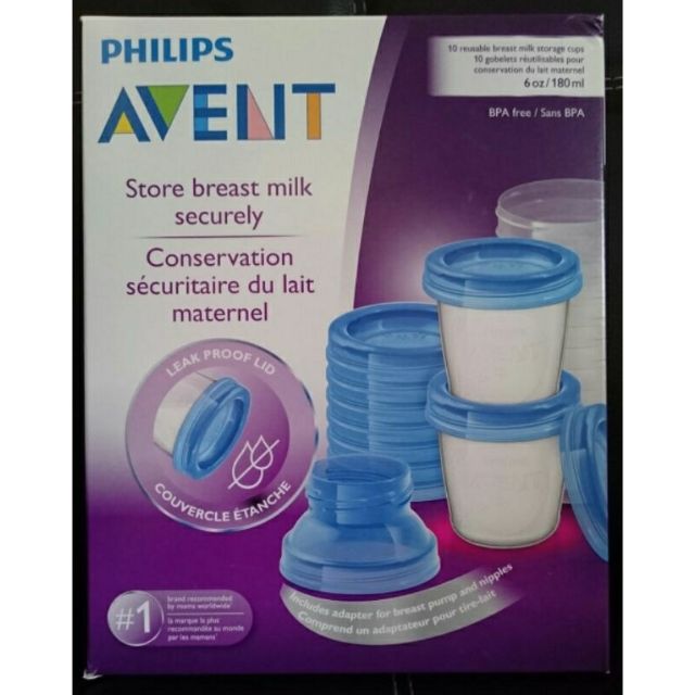 avent breast milk storage