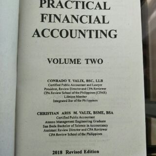 Practical Financial Accounting Vol.2 2018 Valix | Shopee Philippines
