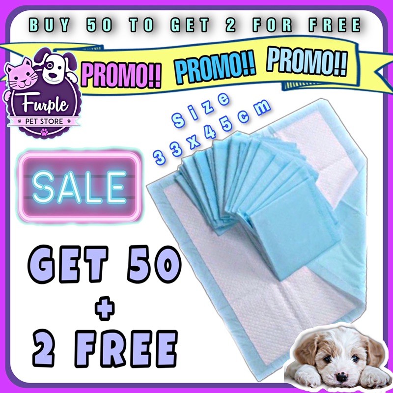 50 puppy training pads