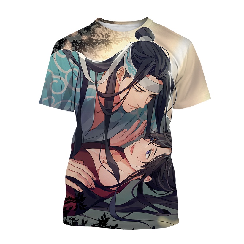 Demon Dao Zu Shi 3D T Shirt Men Women Cartoon Anime Print T Shirt Summer Short Sleeve Top Cool T Shirt
