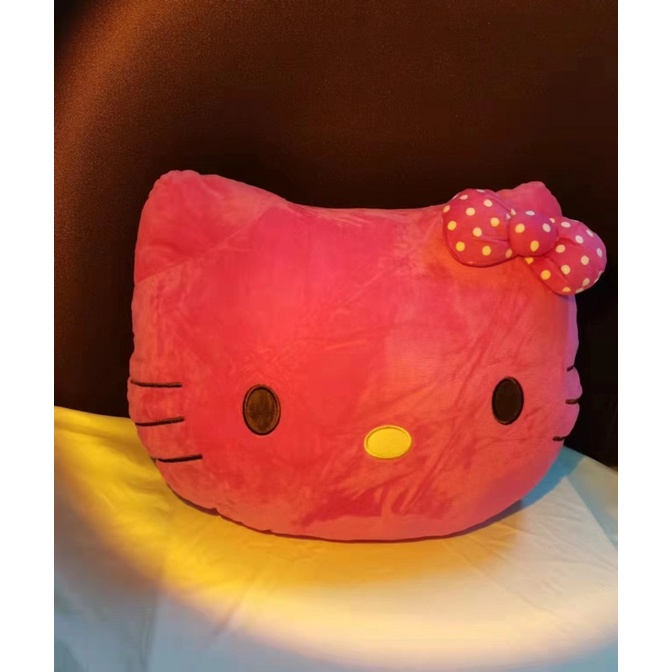 Hello Kitty Face Pillows (Pink )-(Black) | Shopee Philippines