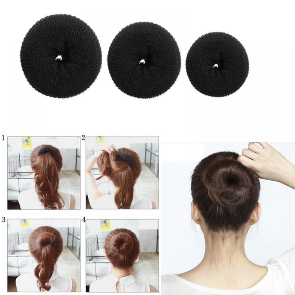 Girl Black Black Hairstyle Shaper Doughnut Updo Hair Bun Shopee