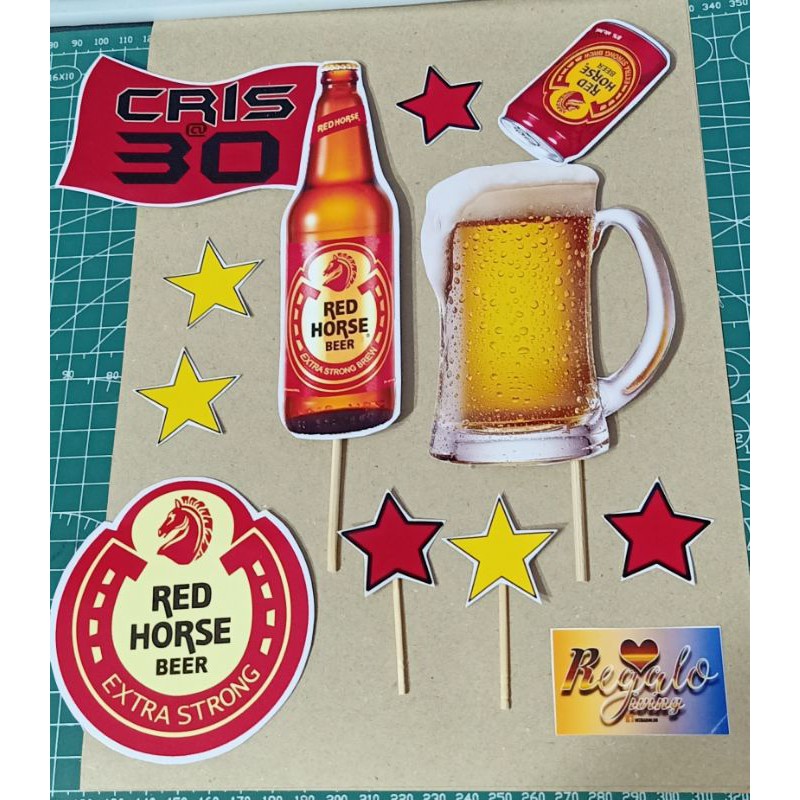 REDHORSE CAKE TOPPER REDHORSE CAKE TOPPER FOR BIRTHDAY | Shopee Philippines