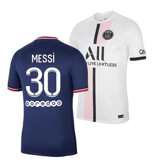 Messi PSG #30 Home Lionel Paris Saint Germain Team Jersey Child Kids  Training Suit Plus Shorts & Socks for Size #18-#28 