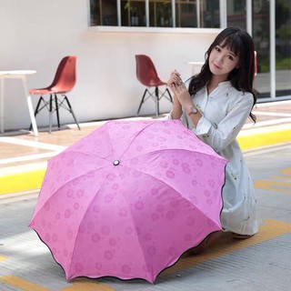 sherry☻ magic UV folding sunscreen rain and windproof flower umbrella COD